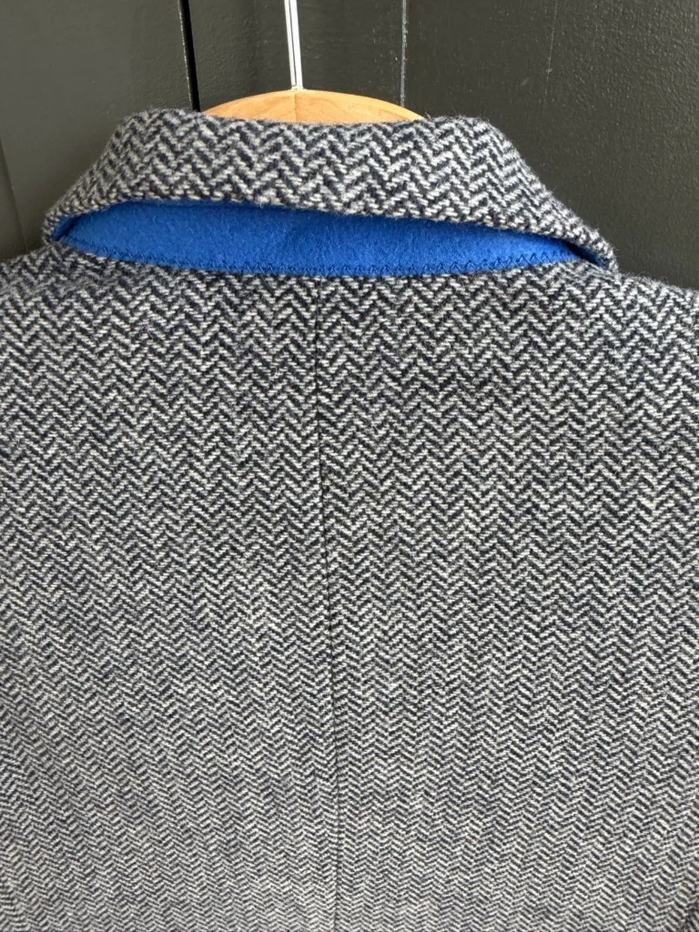 J. Crew | Crewcuts Ludlow Boys' Navy Grey Herringbone Blazer | 10